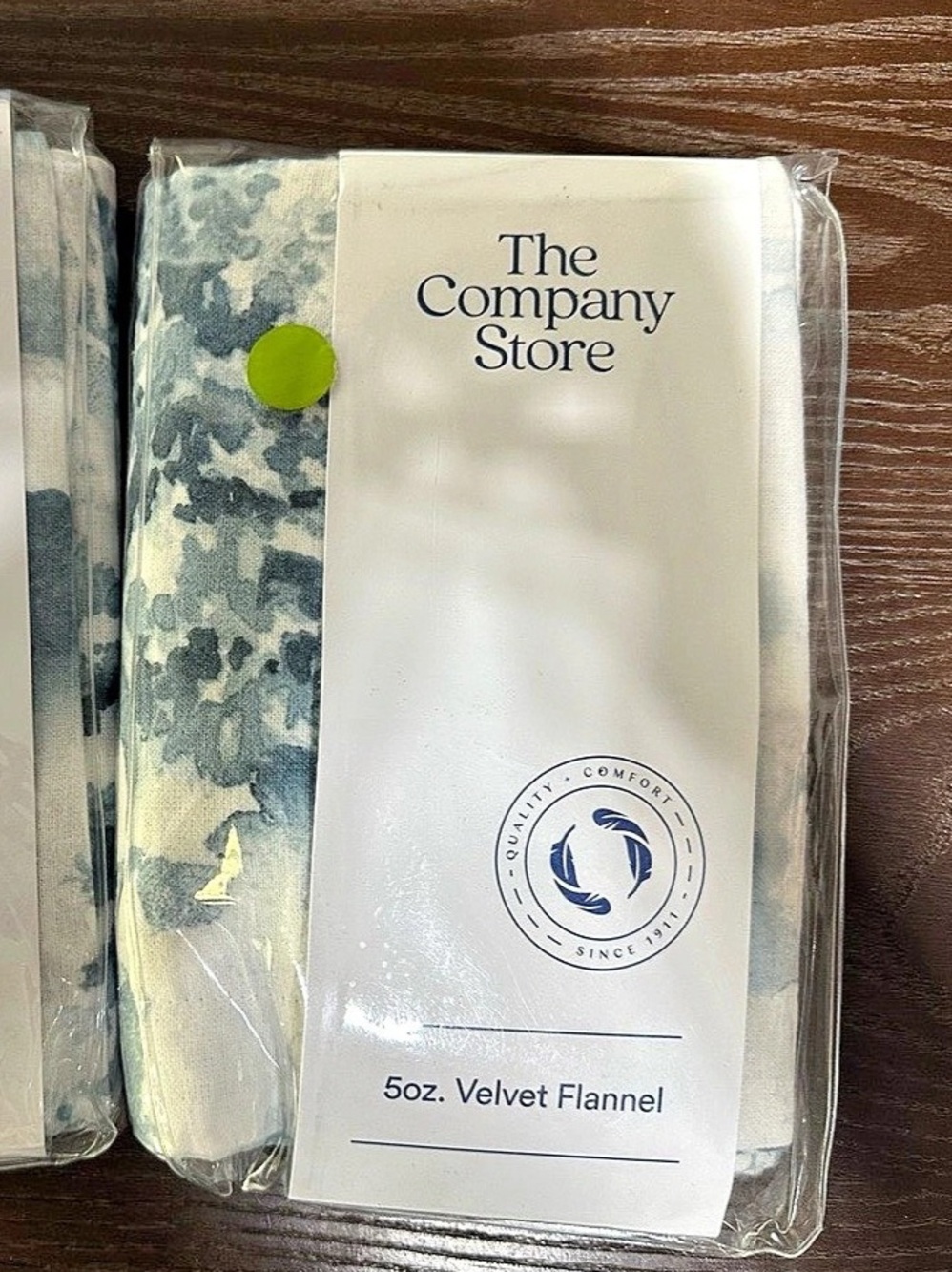 The Company Store Legends Hotel First Snow Velvet Flannel Euro Shams Set of 2